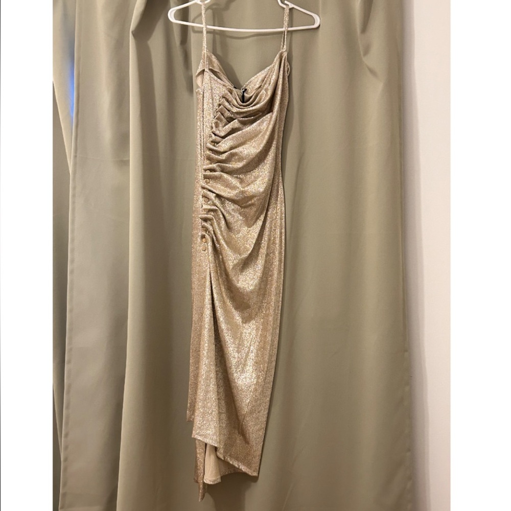 Paco Rabanne Ruched Midi Dress - Picture 4 of 7